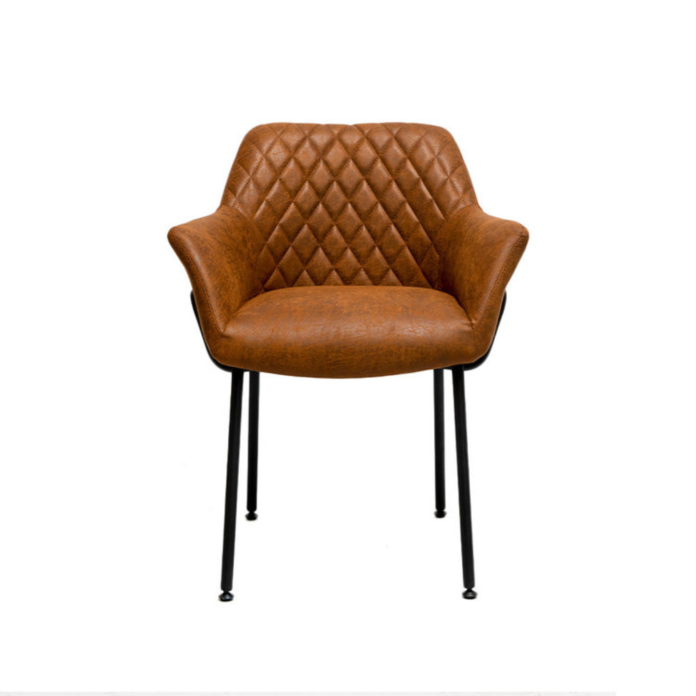 Dining Chair Club Cognac industrial Shipped within 24 hours! Furnwise