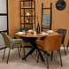 Industrial Dining Chair Club Black Industrial Dining Chair Club Black