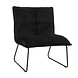 Velvet Armchair Malaga Black Velvet Armchair Malaga Black