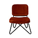 Velvet armchair Julia Copper Velvet armchair Julia Copper