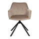 Velvet dining chair Furtado Taupe rotatable seat Velvet dining chair Furtado Taupe rotatable seat