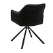 Velvet dining chair Furtado Black rotatable seat Velvet dining chair Furtado Black rotatable seat