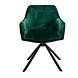 Velvet dining chair Furtado Green rotatable seat Velvet dining chair Furtado Green rotatable seat