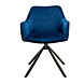 Velvet dining chair Furtado Blue rotatable seat Velvet dining chair Furtado Blue rotatable seat