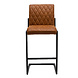 Bar Stool Diamond Cognac Leather Bar Stool Diamond Cognac Leather