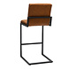 Industrial Bar Stool Block Eco Leather Cognac Industrial Bar Stool Block Eco Leather Cognac