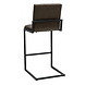 Industrial Bar Stool Block Eco Leather Antracite Industrial Bar Stool Block Eco Leather Antracite