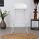 Modern Bar Stool Erica White H76 cm Modern Bar Stool Erica White H76 cm