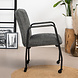 Industrial Dining Chair Mila Anthracite Fabric Industrial Dining Chair Mila Anthracite Fabric