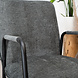 Industrial Dining Chair Mila Anthracite Fabric Industrial Dining Chair Mila Anthracite Fabric