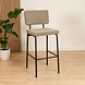 Scandinavian Bar Stool Espen Taupe Scandinavian Bar Stool Espen Taupe