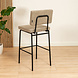 Scandinavian Bar Stool Espen Taupe Scandinavian Bar Stool Espen Taupe