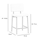 Scandinavian Bar Stool Espen Taupe Scandinavian Bar Stool Espen Taupe