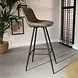 Industrial Bar Stool Jordan Green Microfiber Industrial Bar Stool Jordan Green Microfiber