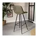 Industrial Bar Stool Jordan Green Microfiber Industrial Bar Stool Jordan Green Microfiber