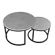 Industrial Coffee Table set of 2 Travor Grey Industrial Coffee Table set of 2 Travor Grey