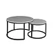 Industrial Coffee Table set of 2 Travor Grey Industrial Coffee Table set of 2 Travor Grey