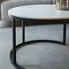 Industrial Coffee Table set of 2 Travor White Industrial Coffee Table set of 2 Travor White