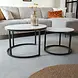 Industrial Coffee Table set of 2 Travor White Industrial Coffee Table set of 2 Travor White