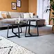Industrial Coffee Table set of 2 Tanner Black Industrial Coffee Table set of 2 Tanner Black