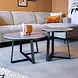 Industrial Coffee Table set of 2 Tanner Grey Industrial Coffee Table set of 2 Tanner Grey