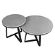 Industrial Coffee Table set of 2 Tanner Grey Industrial Coffee Table set of 2 Tanner Grey