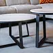 Industrial Coffee Table set of 2 Tanner White Industrial Coffee Table set of 2 Tanner White