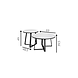 Industrial Coffee Table set of 2 Tanner White Industrial Coffee Table set of 2 Tanner White