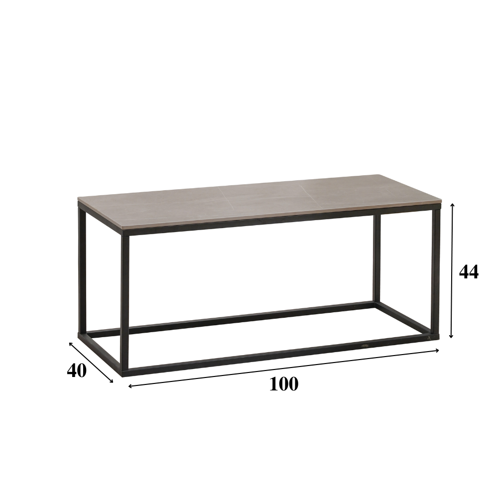 Industrial Coffee Table Fien Grey Furnwise