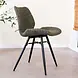 Industrial Dining Chair Beau Chenille Green Industrial Dining Chair Beau Chenille Green