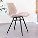 Industrial Dining Chair Beau Chenille Beige Industrial Dining Chair Beau Chenille Beige