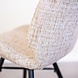 Industrial Dining Chair Beau Chenille Beige Industrial Dining Chair Beau Chenille Beige