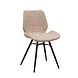 Industrial Dining Chair Beau Chenille Beige Industrial Dining Chair Beau Chenille Beige