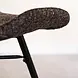Industrial Dining Chair Beau Chenille Black Industrial Dining Chair Beau Chenille Black