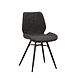 Industrial Dining Chair Beau Chenille Black Industrial Dining Chair Beau Chenille Black