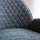 Modern Bar Stool Novan Blue Chenille Modern Bar Stool Novan Blue Chenille