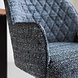 Modern Bar Stool Novan Blue Chenille Modern Bar Stool Novan Blue Chenille