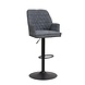 Modern Bar Stool Novan Blue Chenille Modern Bar Stool Novan Blue Chenille