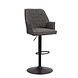 Modern Bar Stool Novan Dark Grey Chenille Modern Bar Stool Novan Dark Grey Chenille