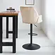 Modern Bar Stool Novan Beige Chenille Modern Bar Stool Novan Beige Chenille