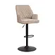 Modern Bar Stool Novan Beige Chenille Modern Bar Stool Novan Beige Chenille