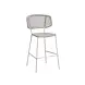 Outdoor Bar Stool Leslie White Outdoor Bar Stool Leslie White