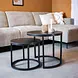 Outdoor Coffee Table Paige Black Outdoor Coffee Table Paige Black