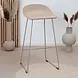 Modern Bar Stool Erica Beige H76 cm Modern Bar Stool Erica Beige H76 cm