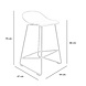 Modern Bar Stool Erica Green H66 cm Modern Bar Stool Erica Green H66 cm