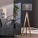 Industrial floor lamp Tripod Wood Industrial floor lamp Tripod Wood