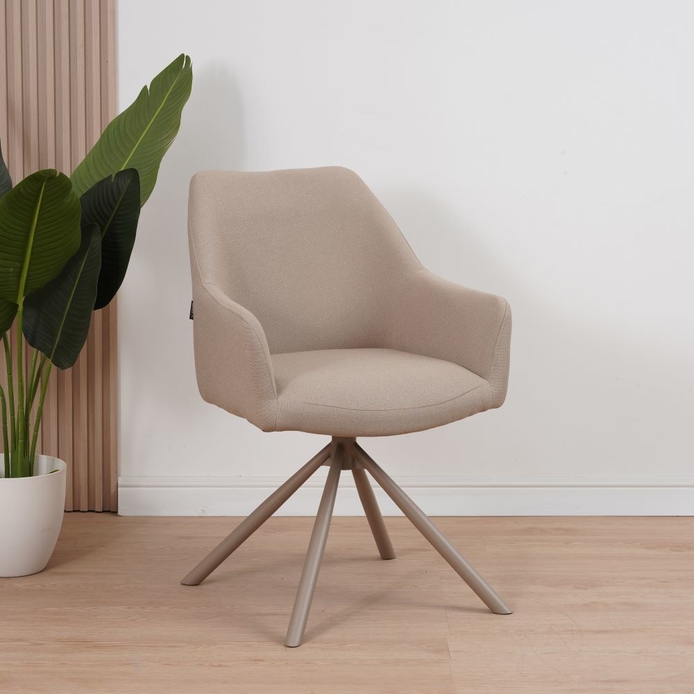 Scandinavian Dining Chair Ida Taupe Furnwise