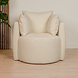 Scandinavian Armchair Ruby Boucle White Scandinavian Armchair Ruby Boucle White