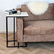 Industrial Laptop Table Zoey Marble Look White Industrial Laptop Table Zoey Marble Look White