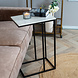 Industrial Laptop Table Zoey Marble Look White Industrial Laptop Table Zoey Marble Look White